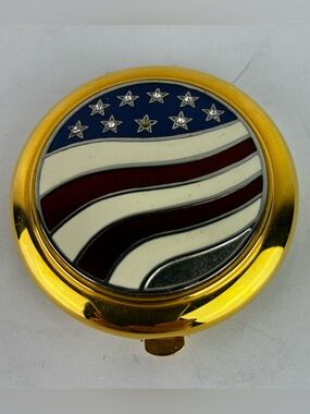 Estee Lauder 2003 America the Beautiful Flag Lucidity Compact